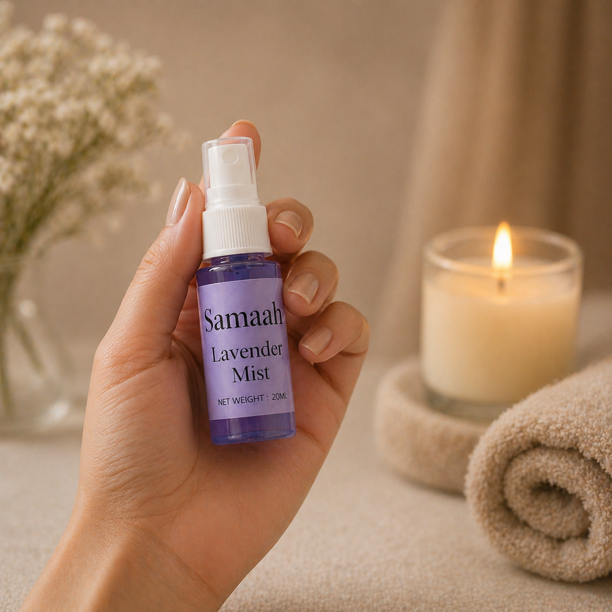 Samaah Luxury Linen and Room Mist Gift Set (5 x 20ml) – Aqua, Rose, Lavender, Lemongrass & Jasmine